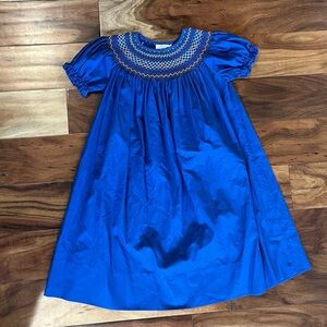 Rosalina Collection Smocked Dress Blue Size 5Y GUC